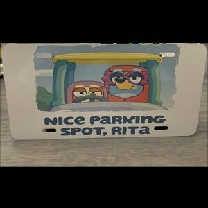 Nice parking spot Rita license plate